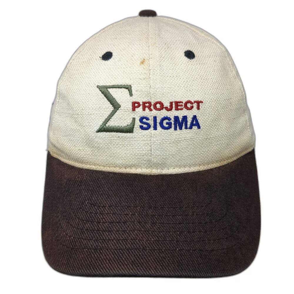 ASARCO Mincom Project Sigma Baseball Cap Beige One Size Slideback Strapback Hat